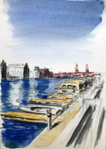 Grundlagen im urban sketching | Aquarell, Zeichnen, Pastellkreide, Mischtechnik / Mixed Media, Kohle, Bleistift, Tusche, Kreide Grundlagen im urban sketching | Aquarell, Zeichnen, Pastellkreide, Mischtechnik / Mixed Media, Kohle, Bleistift, Tusche, Kreide