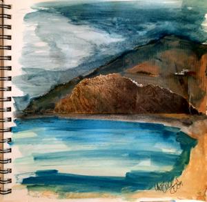 Artbook - es muss nicht immer eine Leinwand sein | Acryl, Pastellkreide, Collage, Papier, Tusche, Kreide