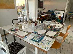 MONDSCHEINMALER:INNEN - Atelierintensivkurs für Intuitives Malen in Berlin Köpenick - Exklusiv nur für Fünf | Acryl, Aquarell, Zeichnen, Pastellkreide, Collage, Mischtechnik / Mixed Media, Monotypie, Gouache, Pigmente, Papier, Kohle, Bleistift, intuitives Zeichnen, Intuition, Kunstgeschichte, Coaching, Tusche, Kreide MONDSCHEINMALER:INNEN - Atelierintensivkurs für Intuitives Malen in Berlin Köpenick - Exklusiv nur für Fünf | Acryl, Aquarell, Zeichnen, Pastellkreide, Collage, Mischtechnik / Mixed Media, Monotypie, Gouache, Pigmente, Papier, Kohle, Bleistift, intuitives Zeichnen, Intuition, Kunstgeschichte, Coaching, Tusche, Kreide