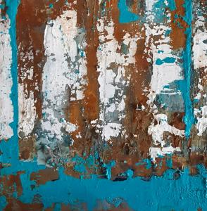 Schichten, Strukturen und Rost | Acryl, Mischtechnik / Mixed Media